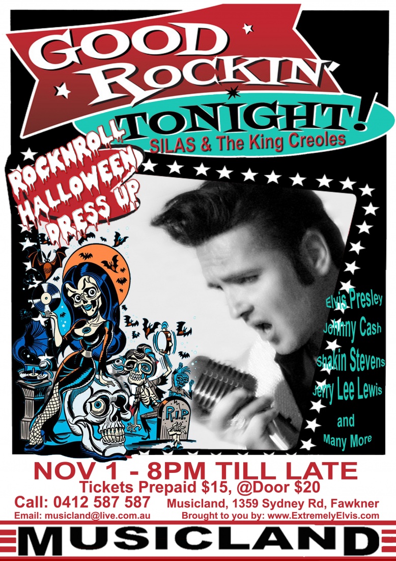 GOOD ROCKIN TONIGHT POSTER halloween