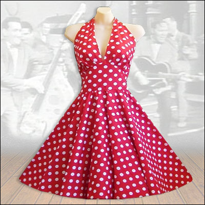 Red with white is our Gingham cousin, but this little number will keep your dance card a buzzin!