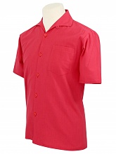 mens short sleeved red shirt p2774 12121 zoom