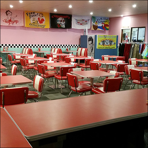 50s retro vintage diner replica