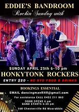 Click image for larger version

Name:	APRIL 25 HONKYTONK ROCKERS - Made with PosterMyWall.jpg‎
Views:	37
Size:	221.5 KB
ID:	15140