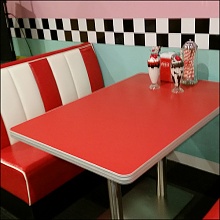 rocknroll dance diner booths