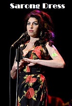 Amy Winehouse sarong dress